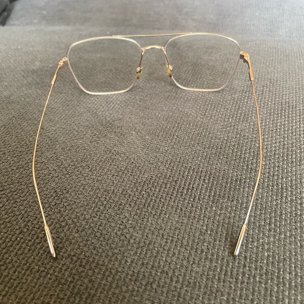 Tom Ford Gold Aviator Glasses - Picture 4 of 7
